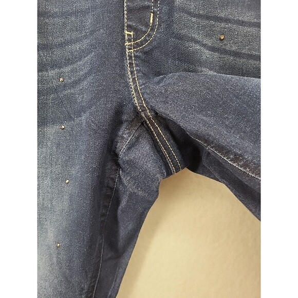 Christopher & Banks Petite Womens Jeans Blue L Jeggings Stretch Skinny Ankle - Picture 8 of 14